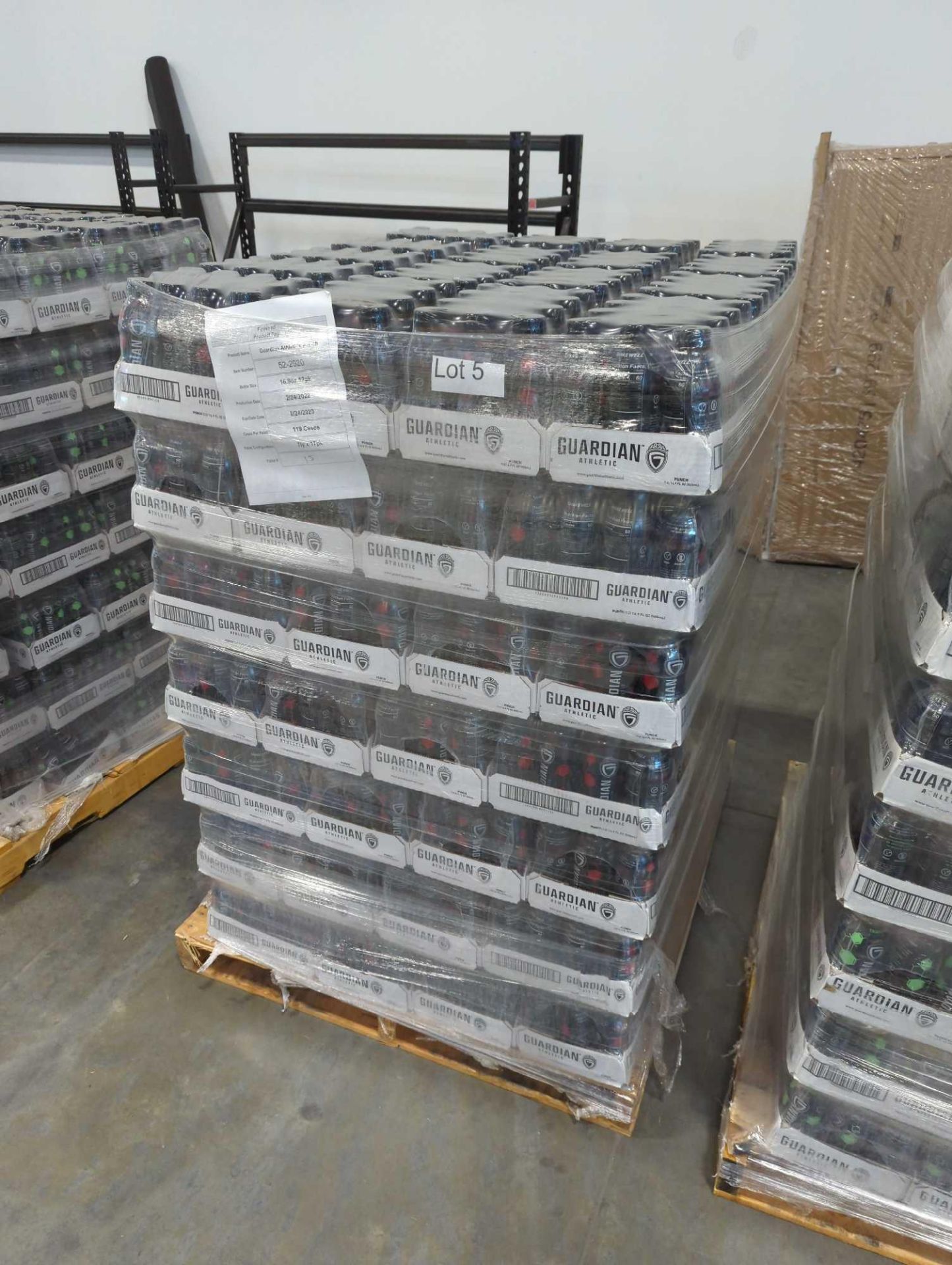 Pallet- Guardian Athletic Sports Drink Punch 119 Cases - Image 2 of 4