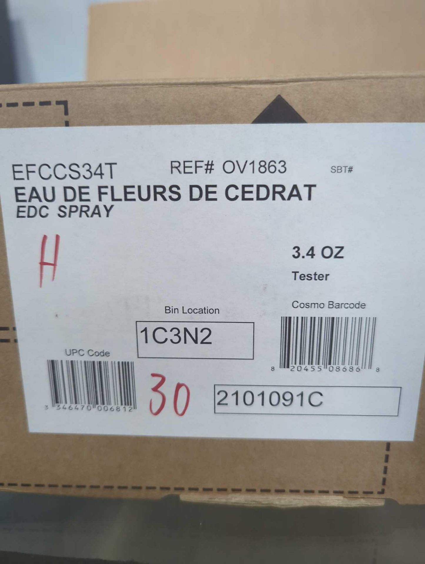 Box of Eau De Fleurs De Cedrat 3.4oz spray - Image 4 of 5