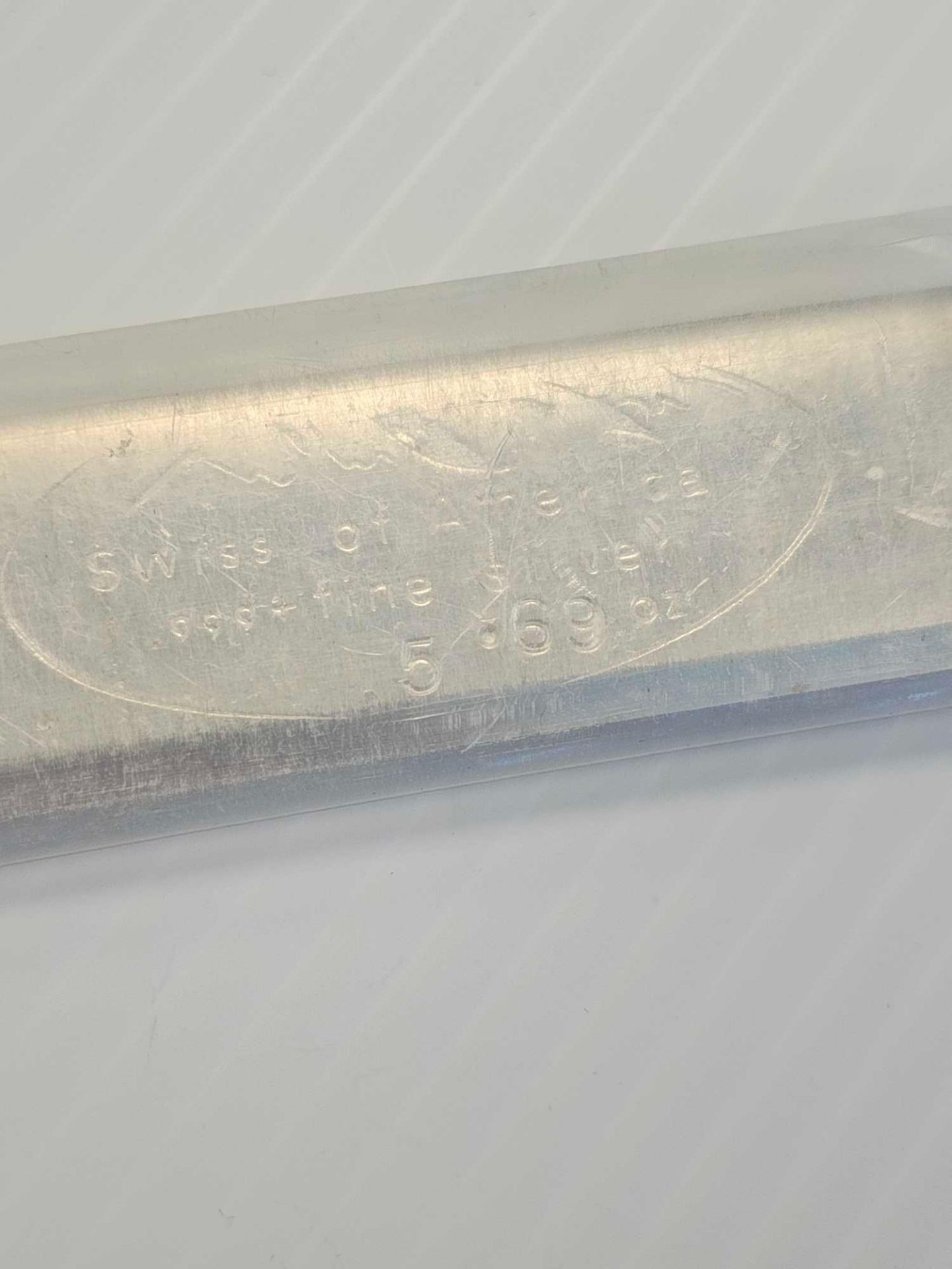 rare 5.69 oz vintage draper mint silver bar (kit Kat stick)