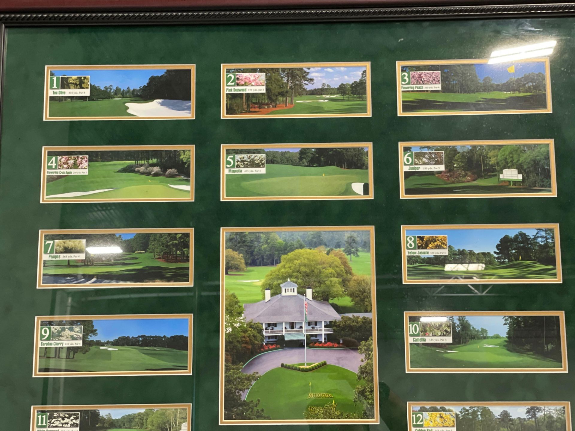 Sports Art: The Masters w/ COA Features the 18 holes at Augusta - Image 7 of 8