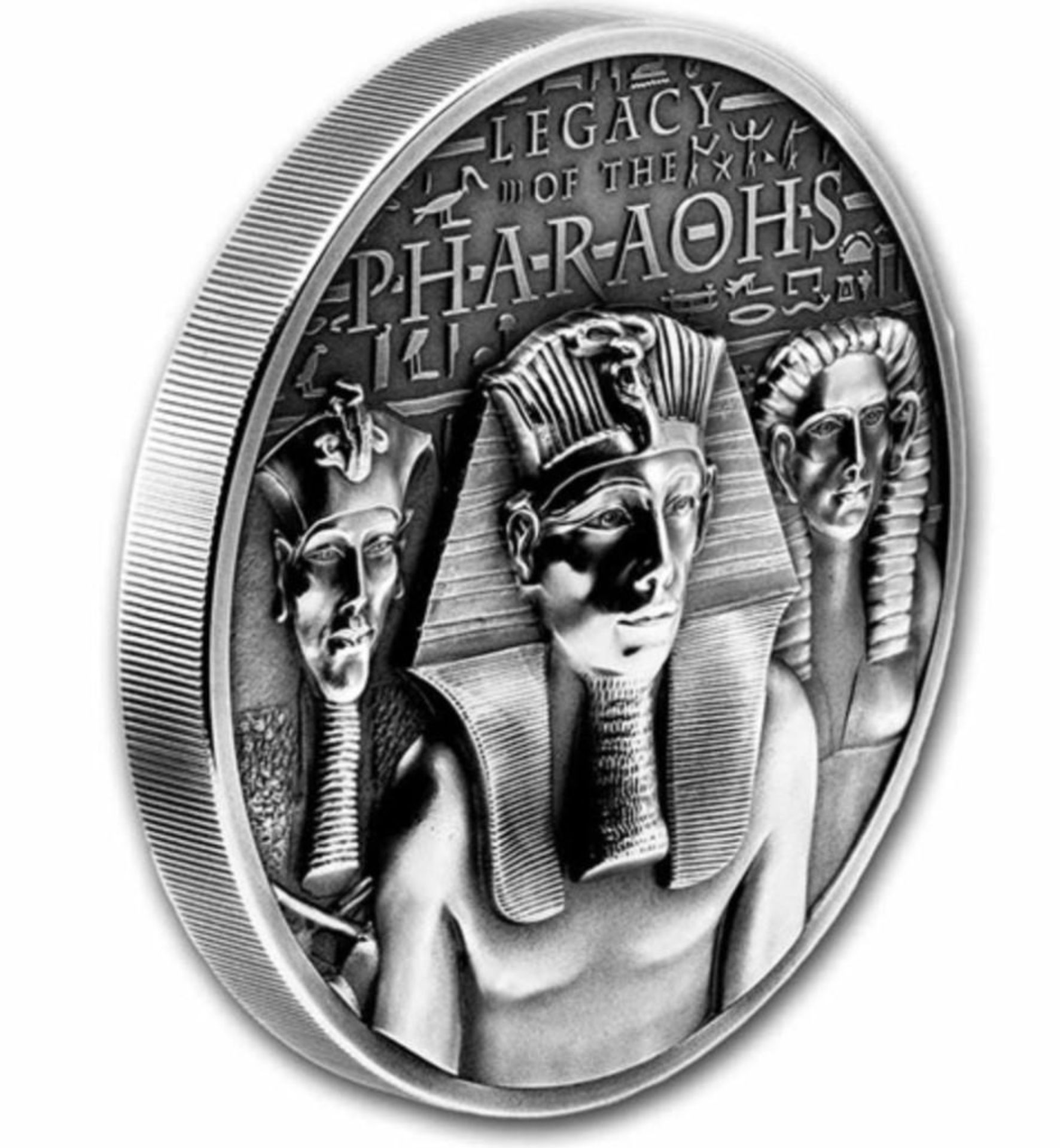 2022 3 Oz Silver Cook Islands Legacy Of The Pharaohs Antique Finish - Image 2 of 5