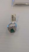 Jewelry: Emerald & Diamond Ring Platinum 3.45 Cts Emerald/ 1.07 Diamond