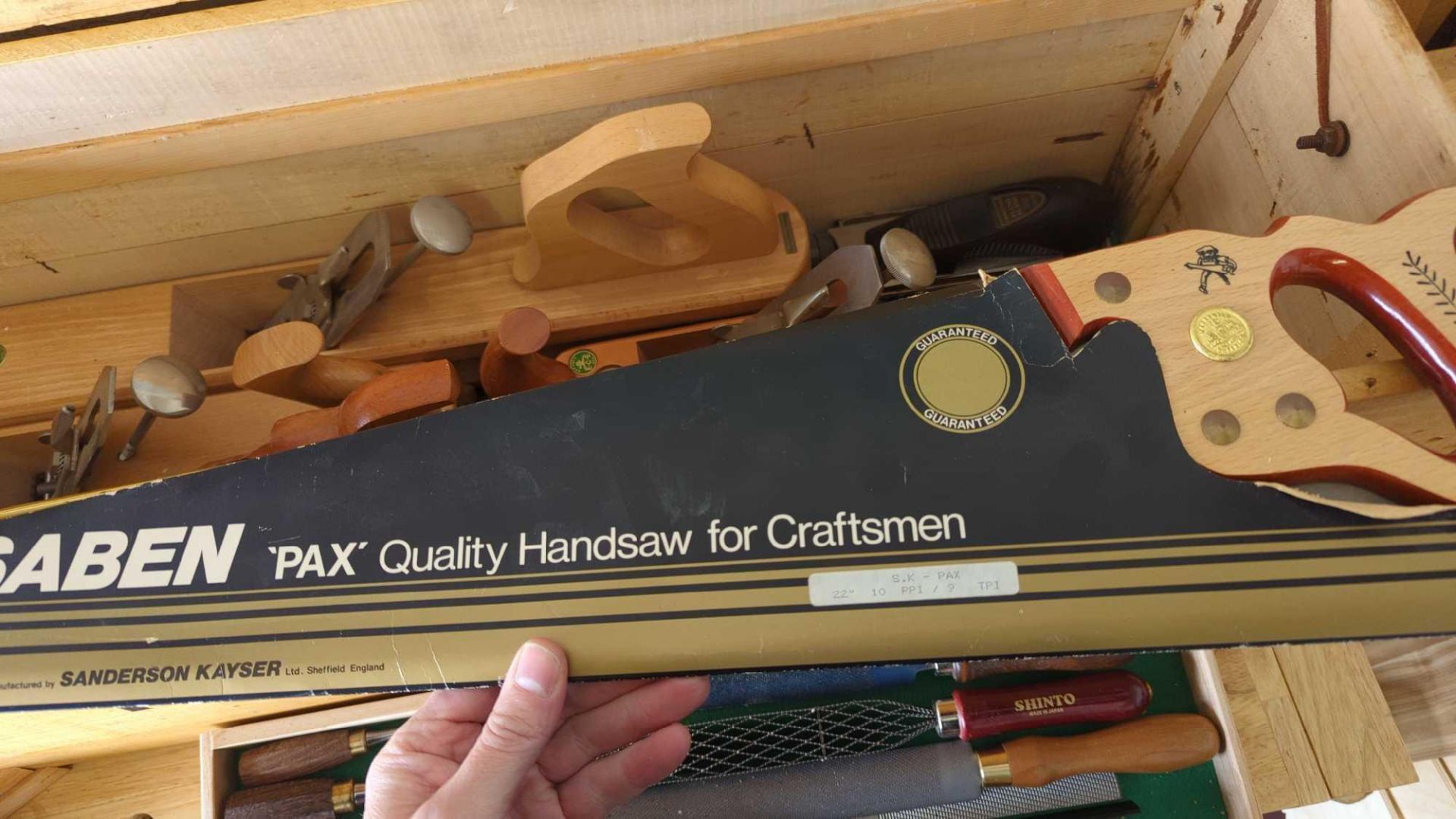 toolbox and woodworking tools - Image 7 of 9