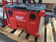 Milwaukee pack out, rolling dolly, hallmaster hydraulic table cart