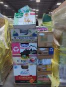 miscellaneous HomeGoods, snacks, pull-ups, diapers, chips, HomeGoods, and more