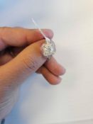 Jewelry: Platinum Diamond Ring 0.90 ct Center Diamond/ 1.24 ctw tw Diamond