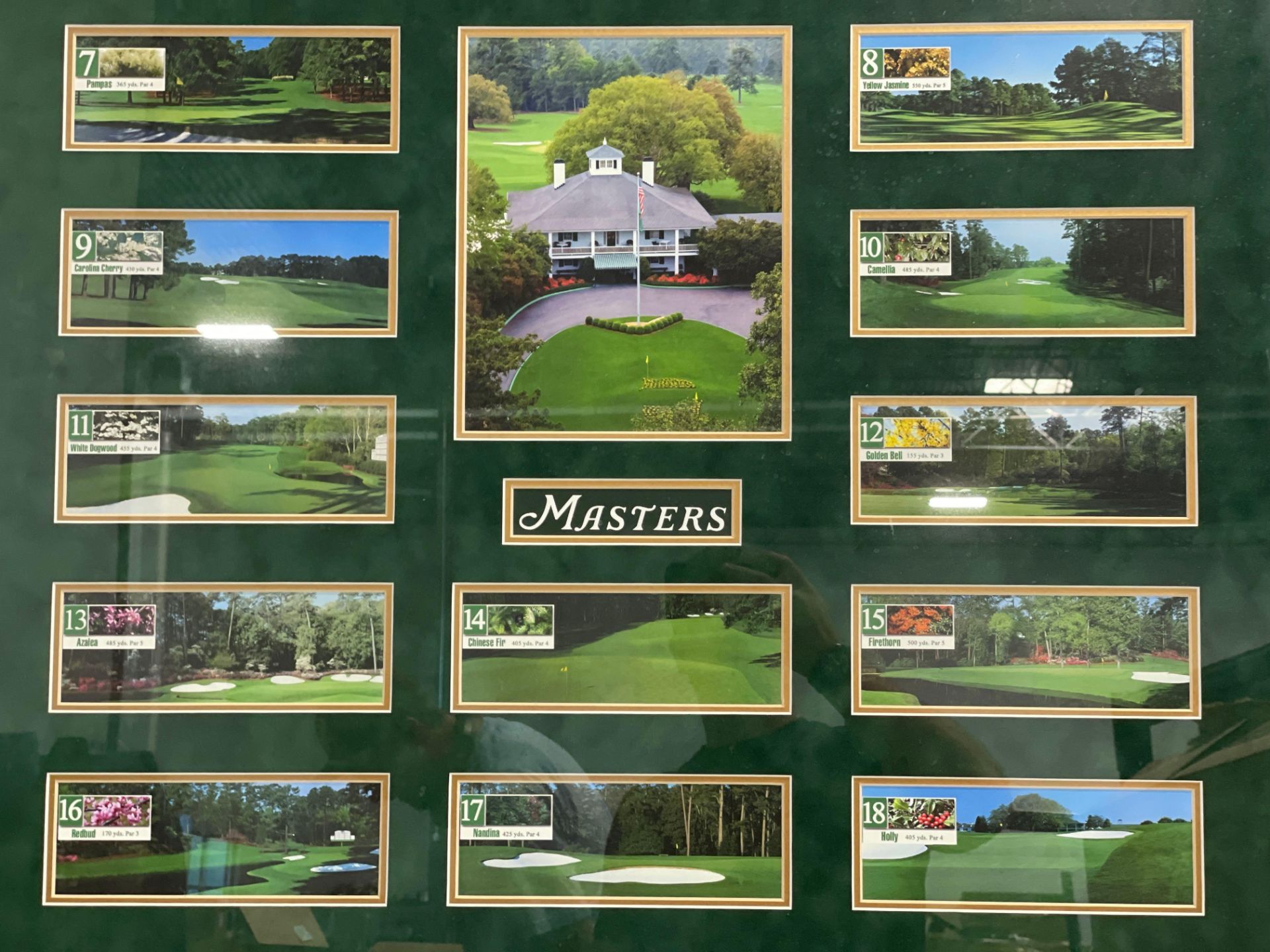 Sports Art: The Masters w/ COA Features the 18 holes at Augusta - Image 6 of 8