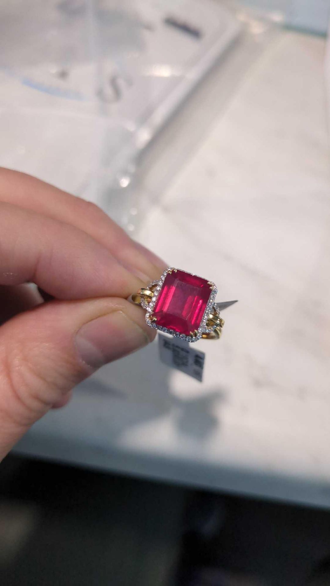 Ruby and gold Ring