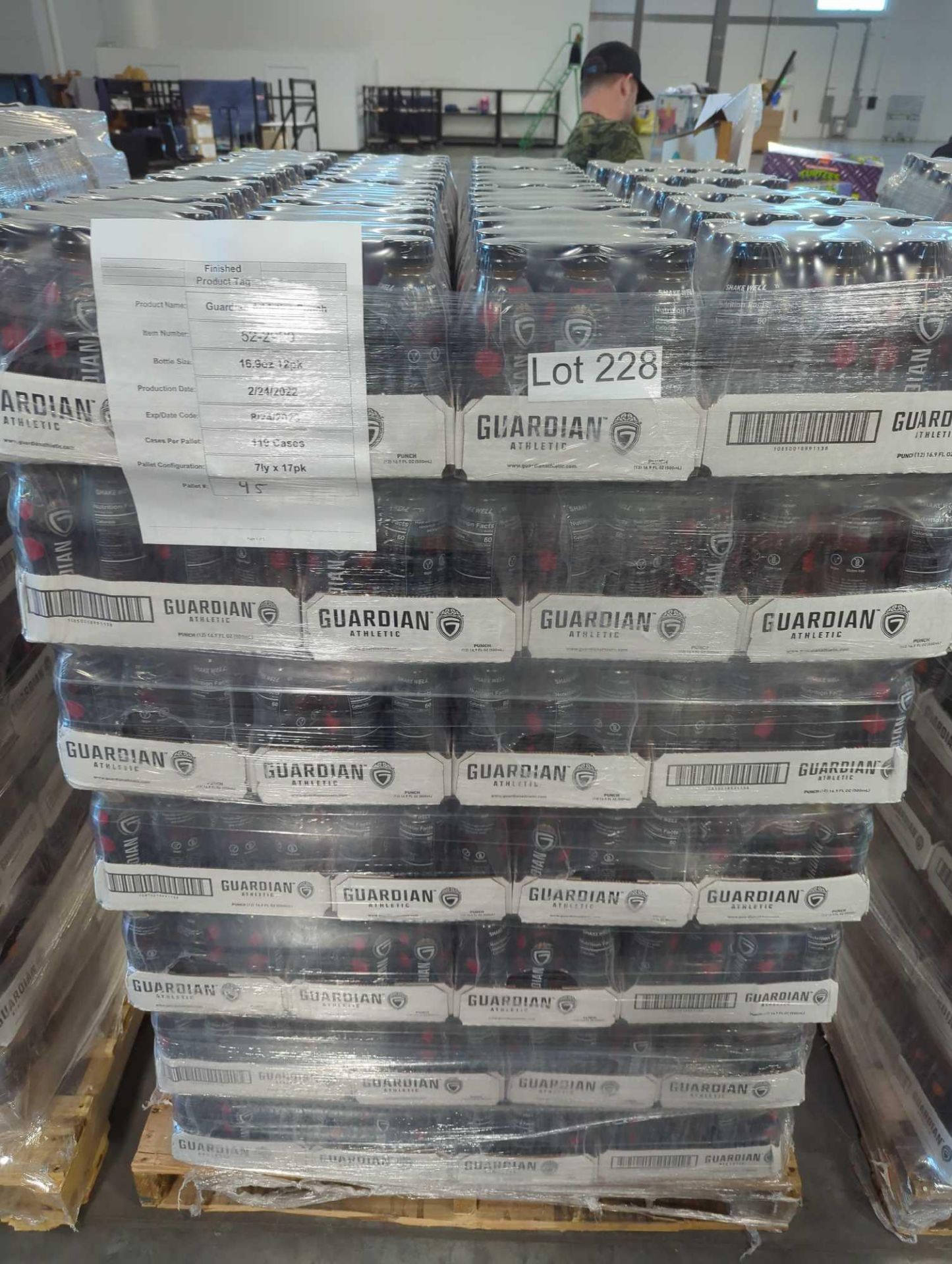 Pallet- Guardian Athletic Sports Drink Punch 119 Cases - Image 2 of 4