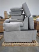 what appears to be a gray sectional