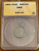 Nickel Three Cent Piece: 1866