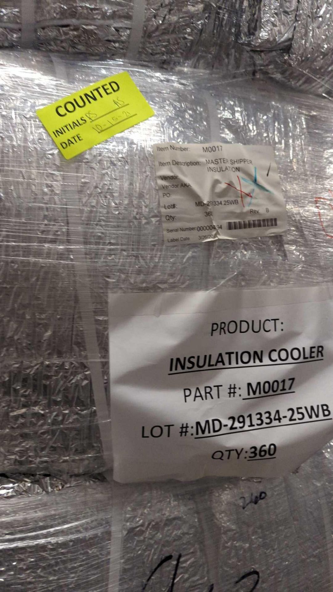 2 Pallets of Master Shipper Insulation cooler (located in Ogden) - Image 2 of 3