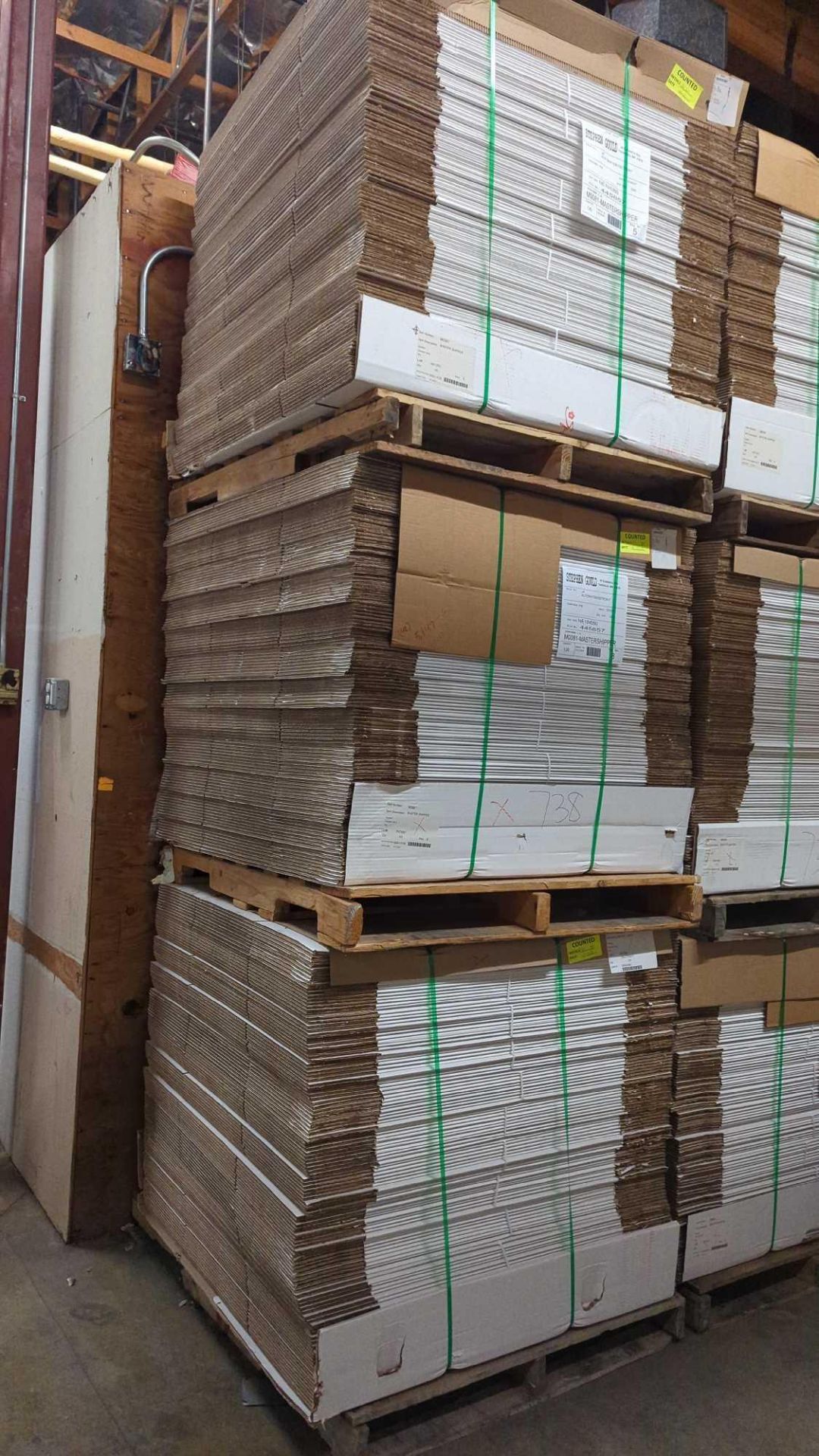 3 Pallets of Shipping boxes (branded printing, located in Ogden