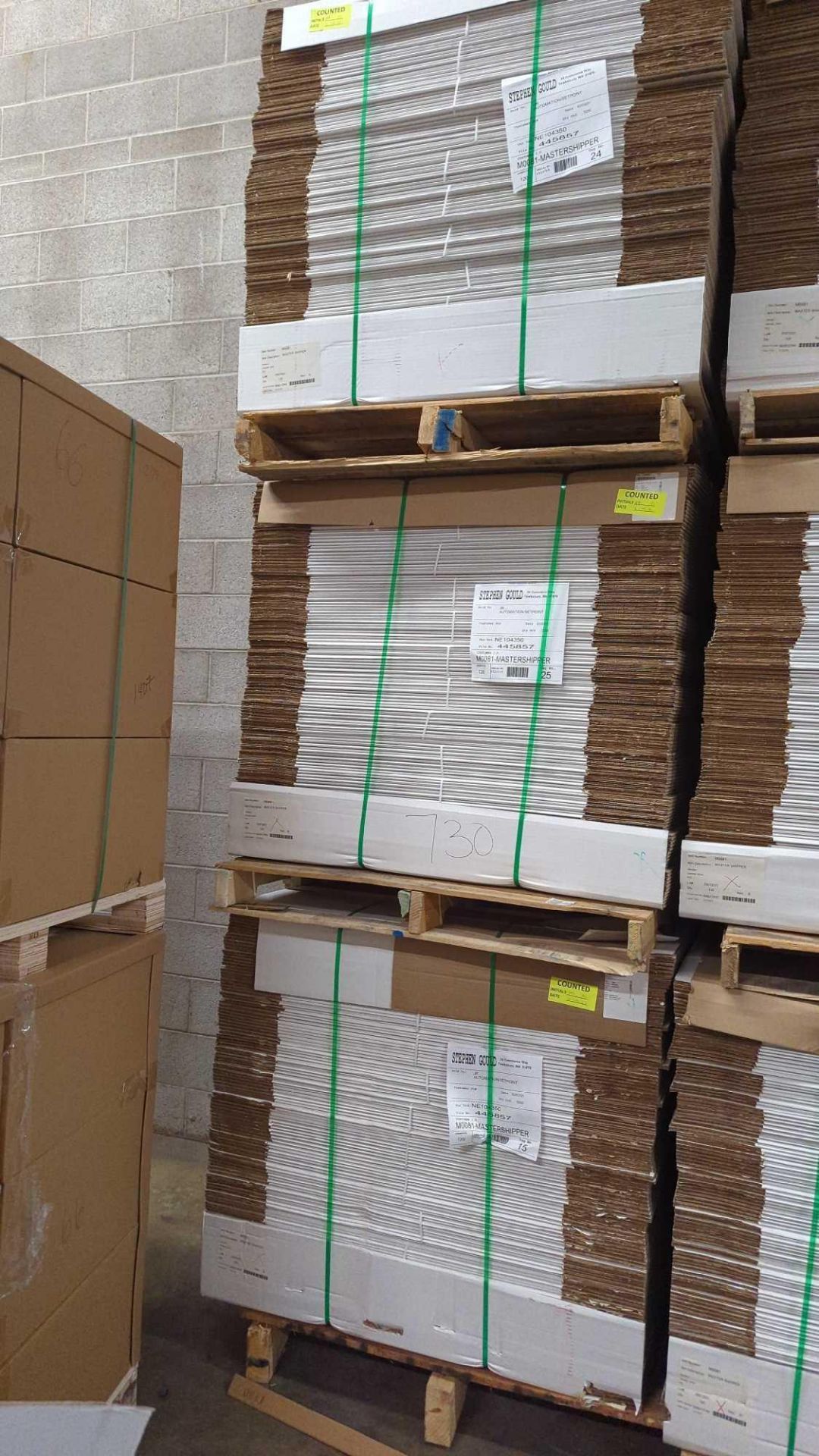 3 Pallets of Shipping boxes (branded printing, located in Ogden