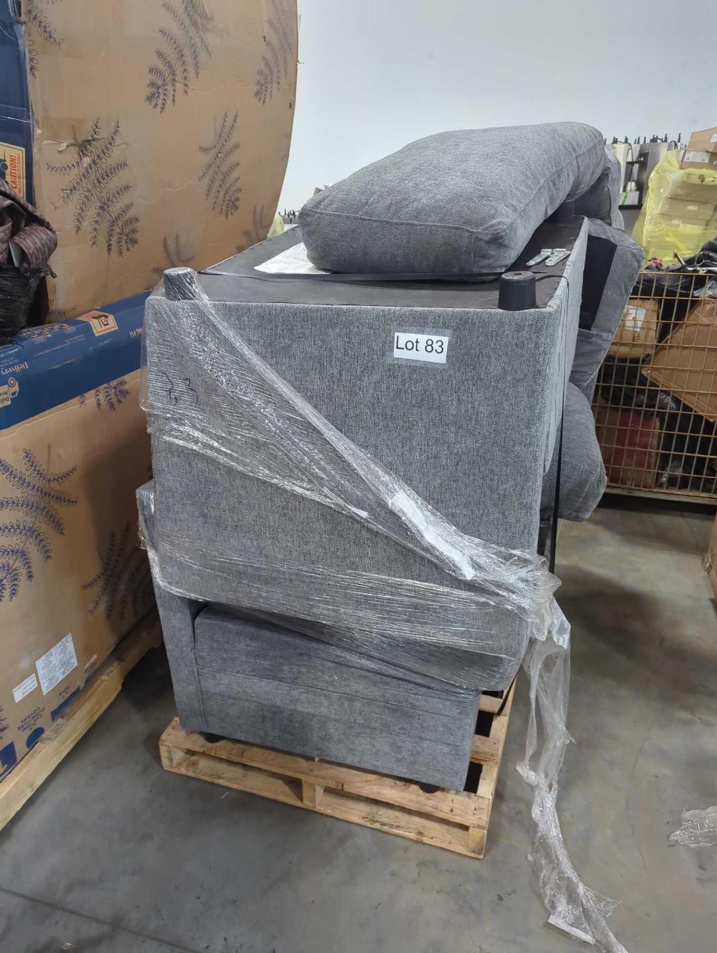 pallet of gray sofa - Image 5 of 5