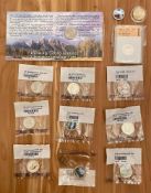 Misc Quarters: Colorized, Gold plated, uncirculated