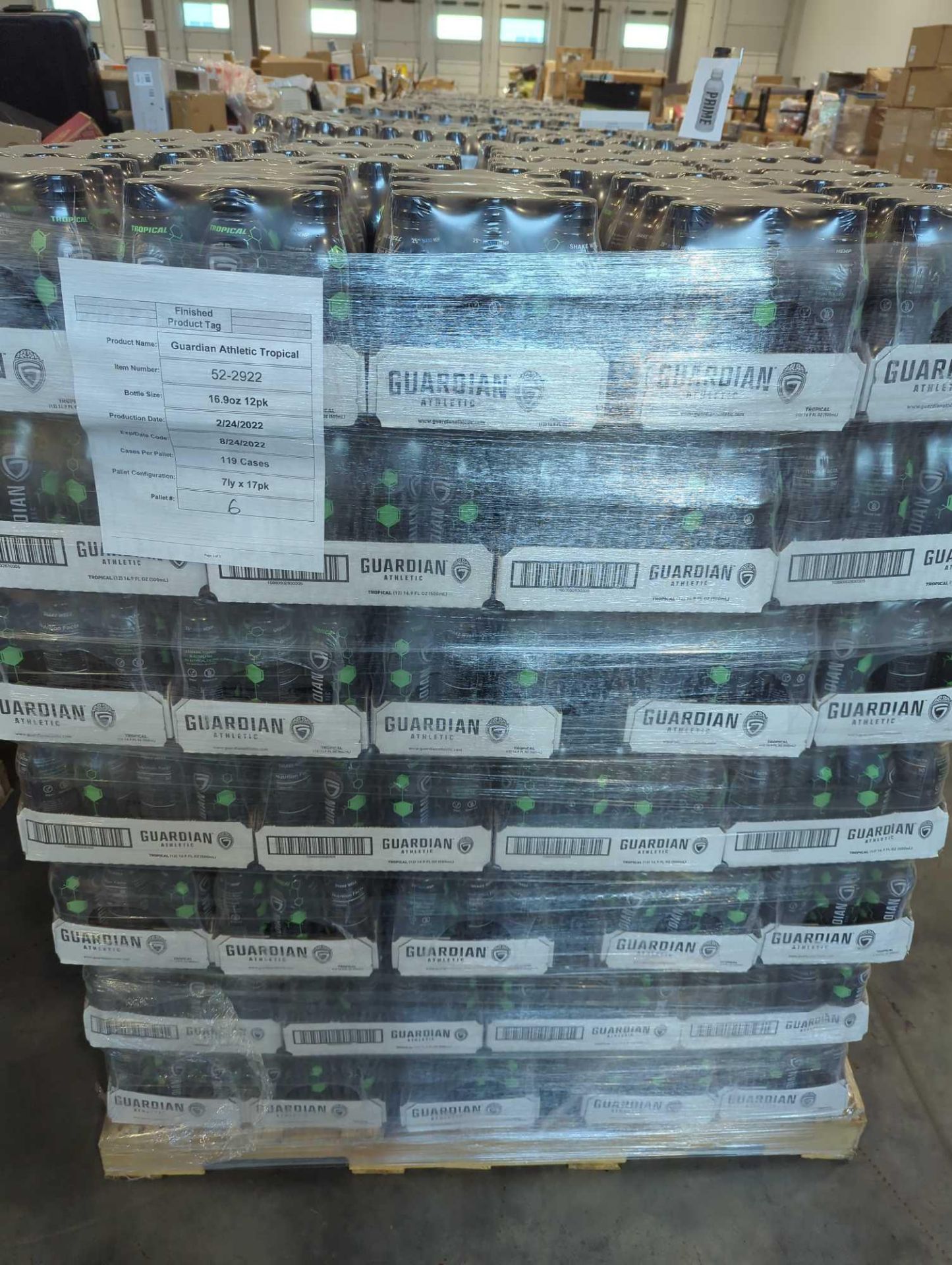 Pallet- Guardian Athletic Sports Drink Tropical 119 Cases - Image 2 of 3