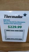 21 thermador 30 inch trim kit from microwave stainless steel kings