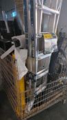 Wire bin- ladders, car parts, fence pieces weight bar, wire, titan attachement and more