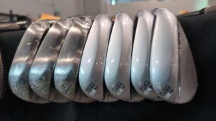 7 Mizuno T24 56 degree Satin chrome Golf Clubs, three are not satin
