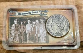 1884 Morgan Silver Dollar "Legends Of The West" Comstock Lode