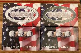 Quarters: 2006 Gold edition, 2006 Platinum Edition, 2000 Gold editionm 2000 Platinum, & First and La