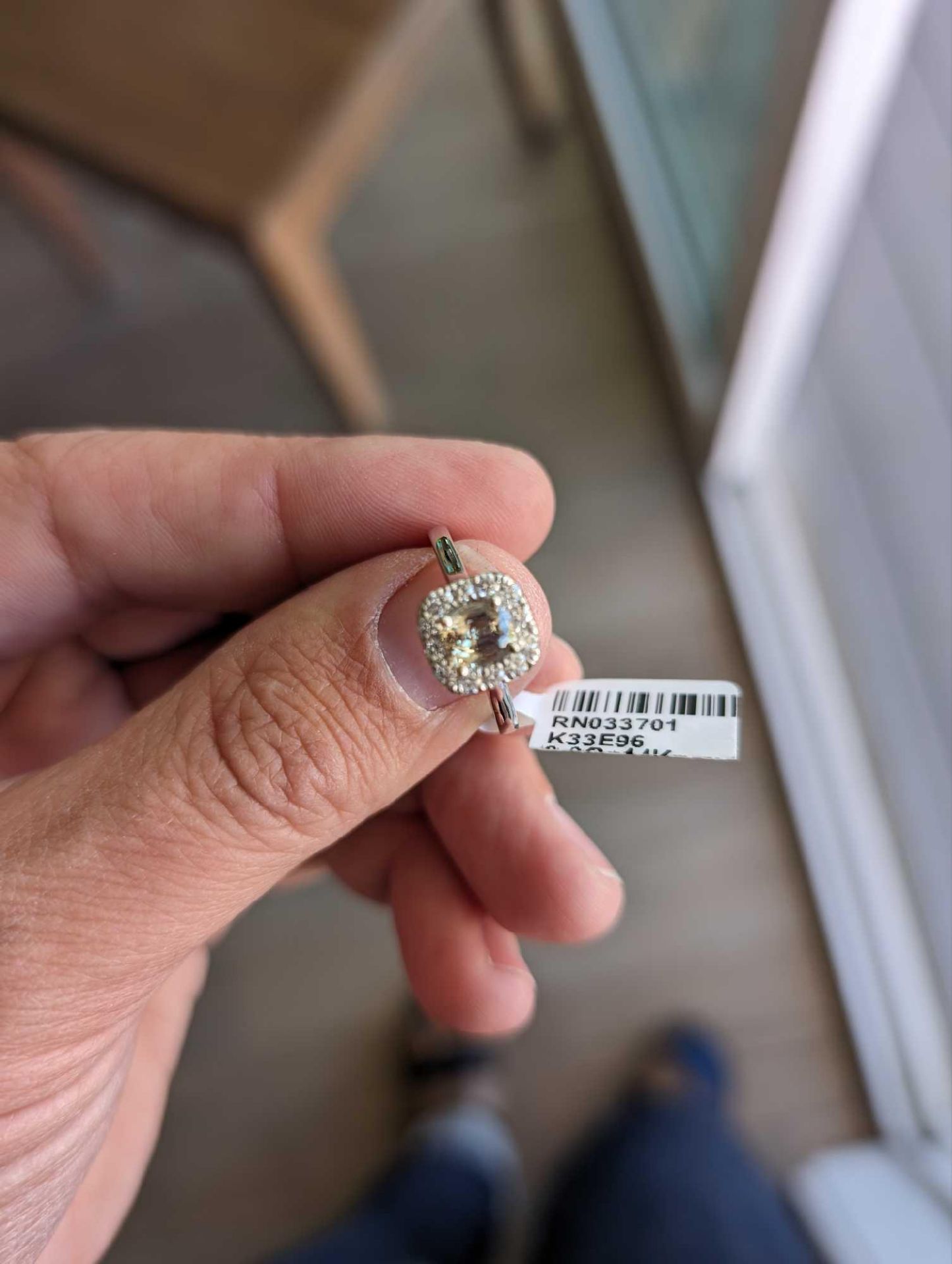 14KT Alexandrite and Diamond Ring