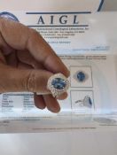 18KT Sapphire and Diamond Ring