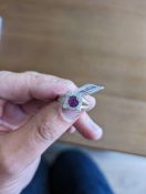 Kashmir Sapphire and Diamond Ring