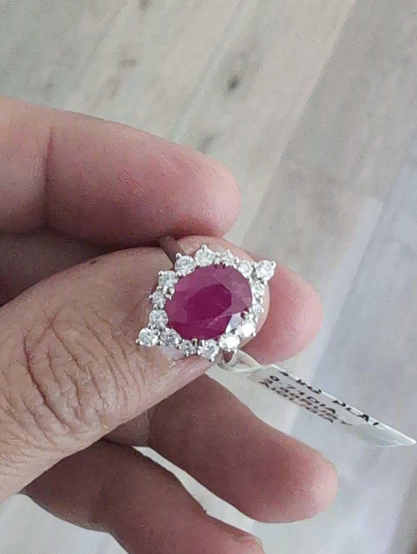 Platinum Ruby and Diamond Ring - Image 4 of 10