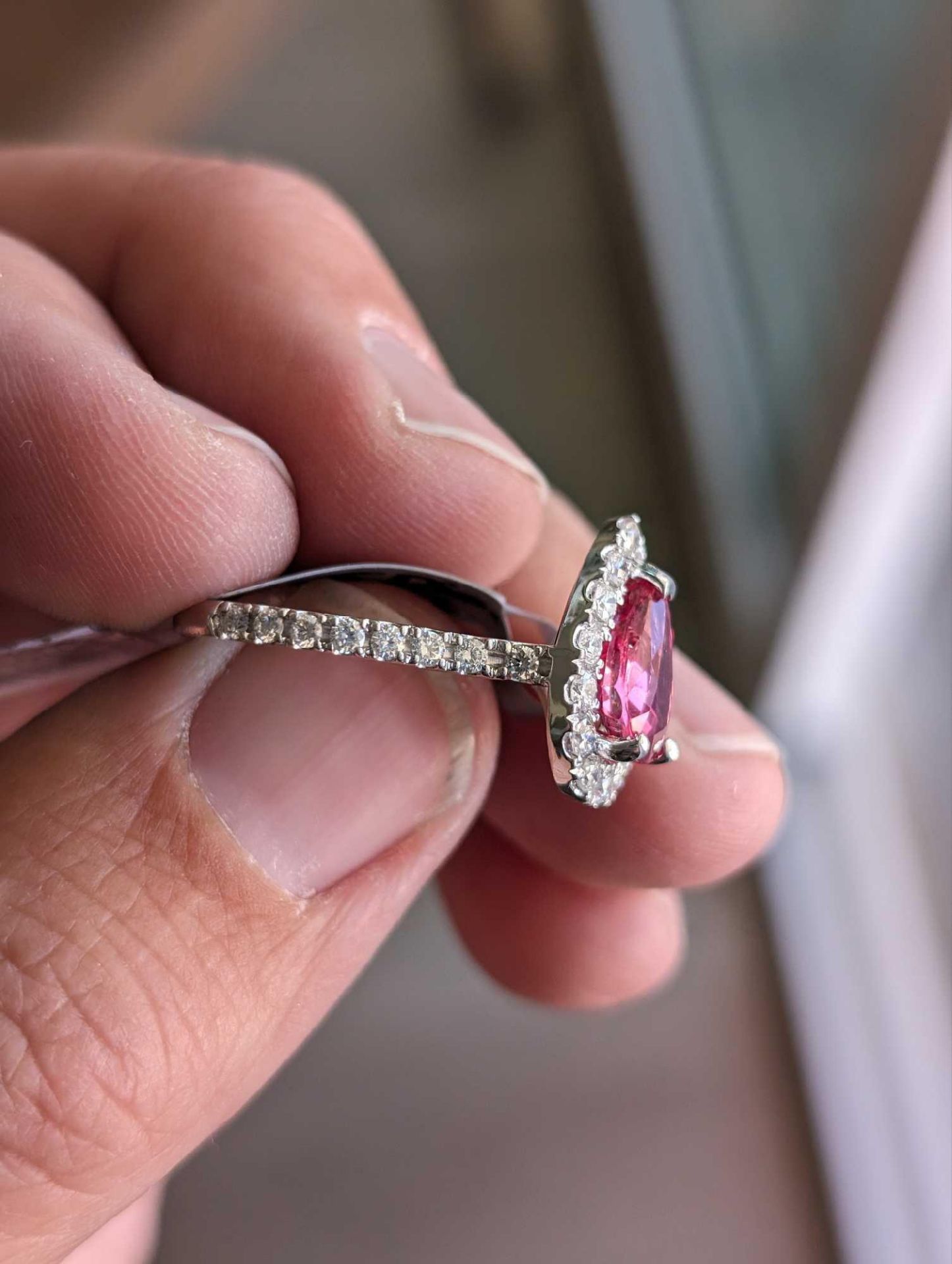 14KT White Gold 2.01 CTW Ruby and Diamond Ring - Image 2 of 9