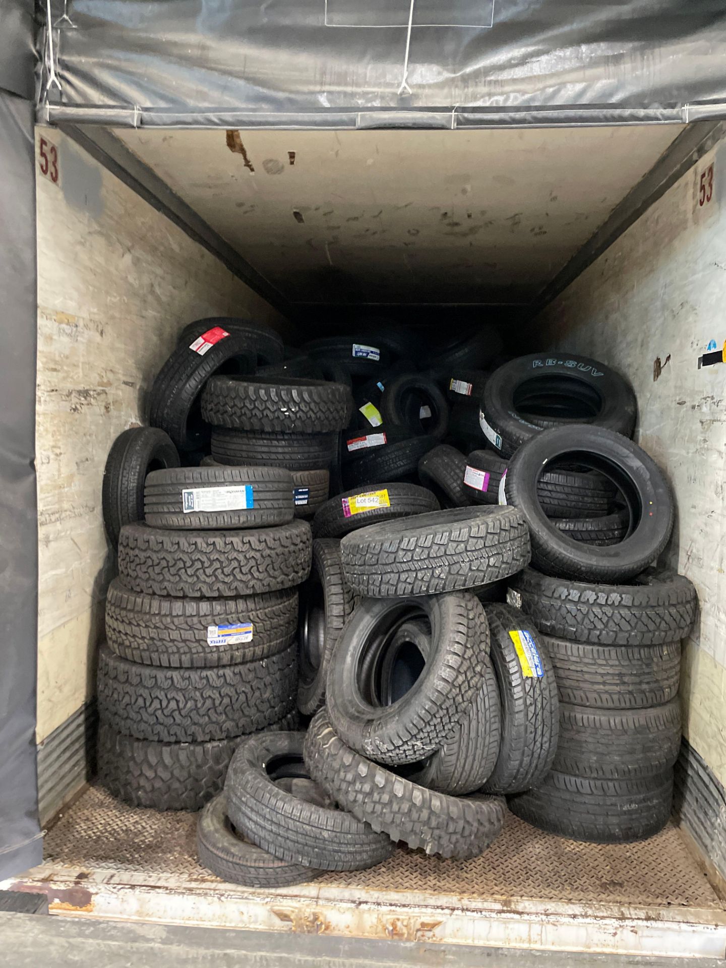 Semi of tires approx 550
