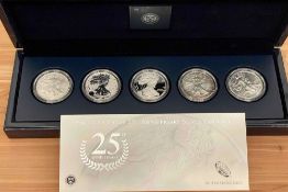 2011 American Silver Eagle 25th Anniversary 5-Coin Set (Box + CoA)