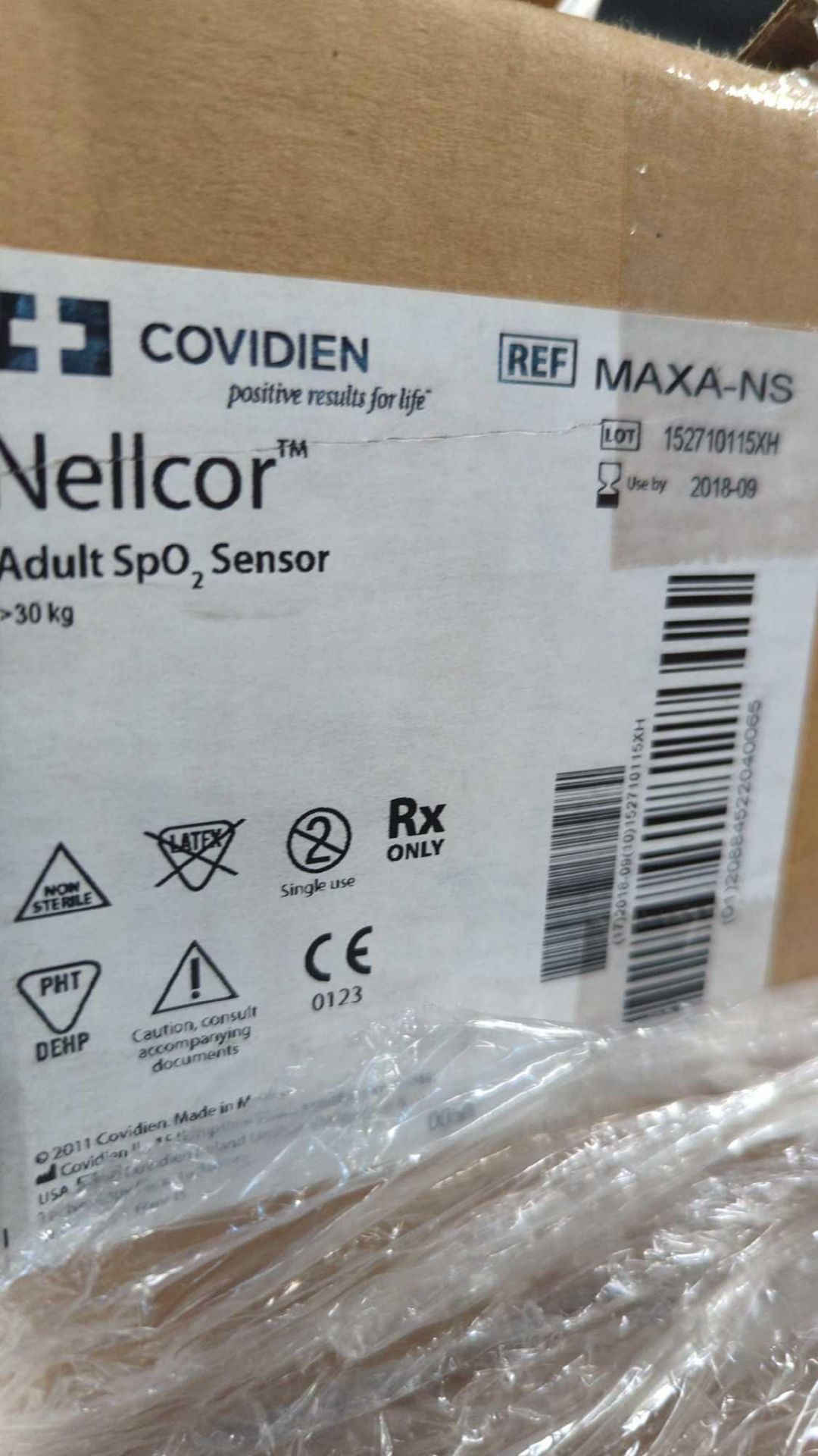 Pallet- Nellcor Adult SP O2 Sensors, expired