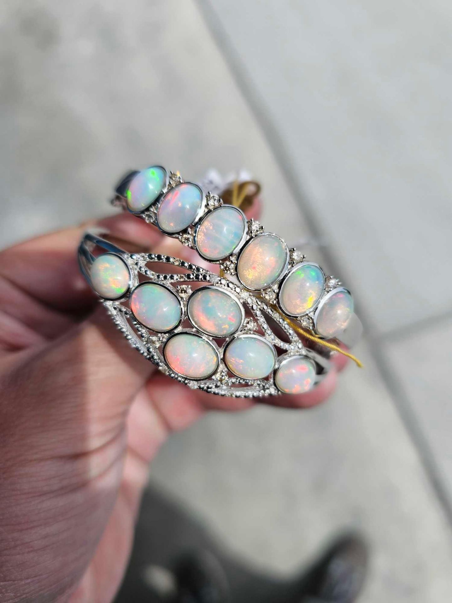 2 opal bracelets - Image 2 of 7
