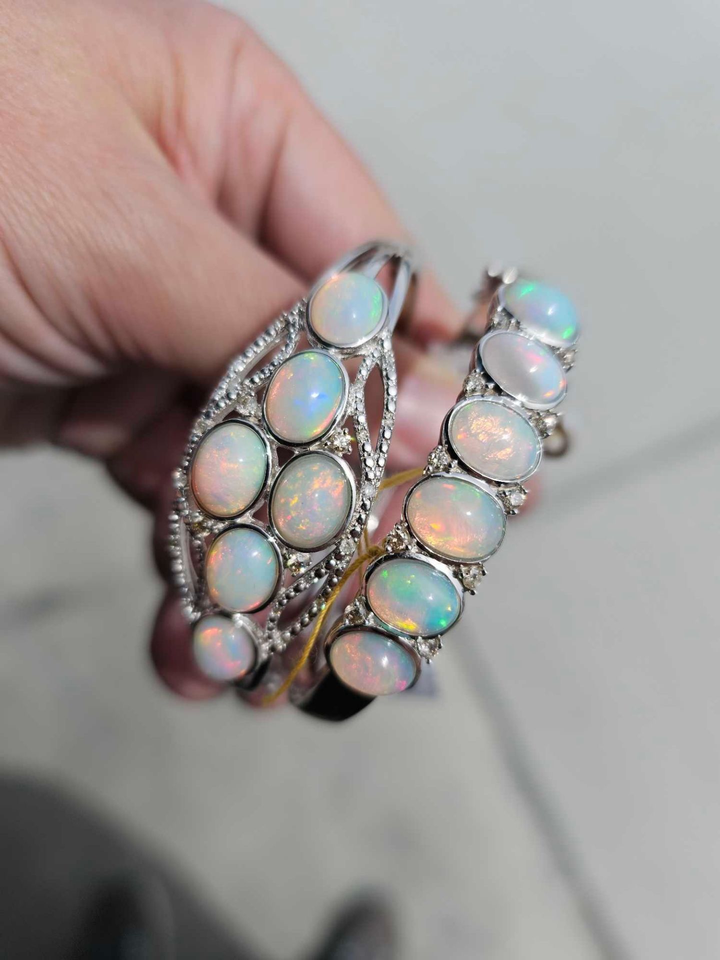 2 opal bracelets - Image 3 of 7