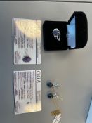 Star Sapphire Corundum Earrings & Star Sapphire Corundum Ring