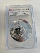 PCGS MS69PL Arches NP 5 oz Silver