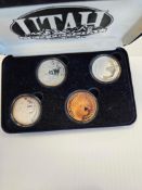 Utah centennial 3 coins silver kit and copper set with box and COA
