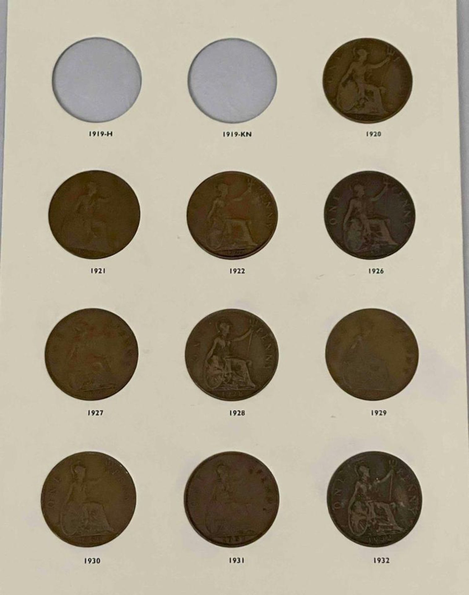 Great Britian George V Pennies 1911-1936 (1918-19 missing 4 coins), 1979 Isle of Man lifeboat, Penny - Image 12 of 13