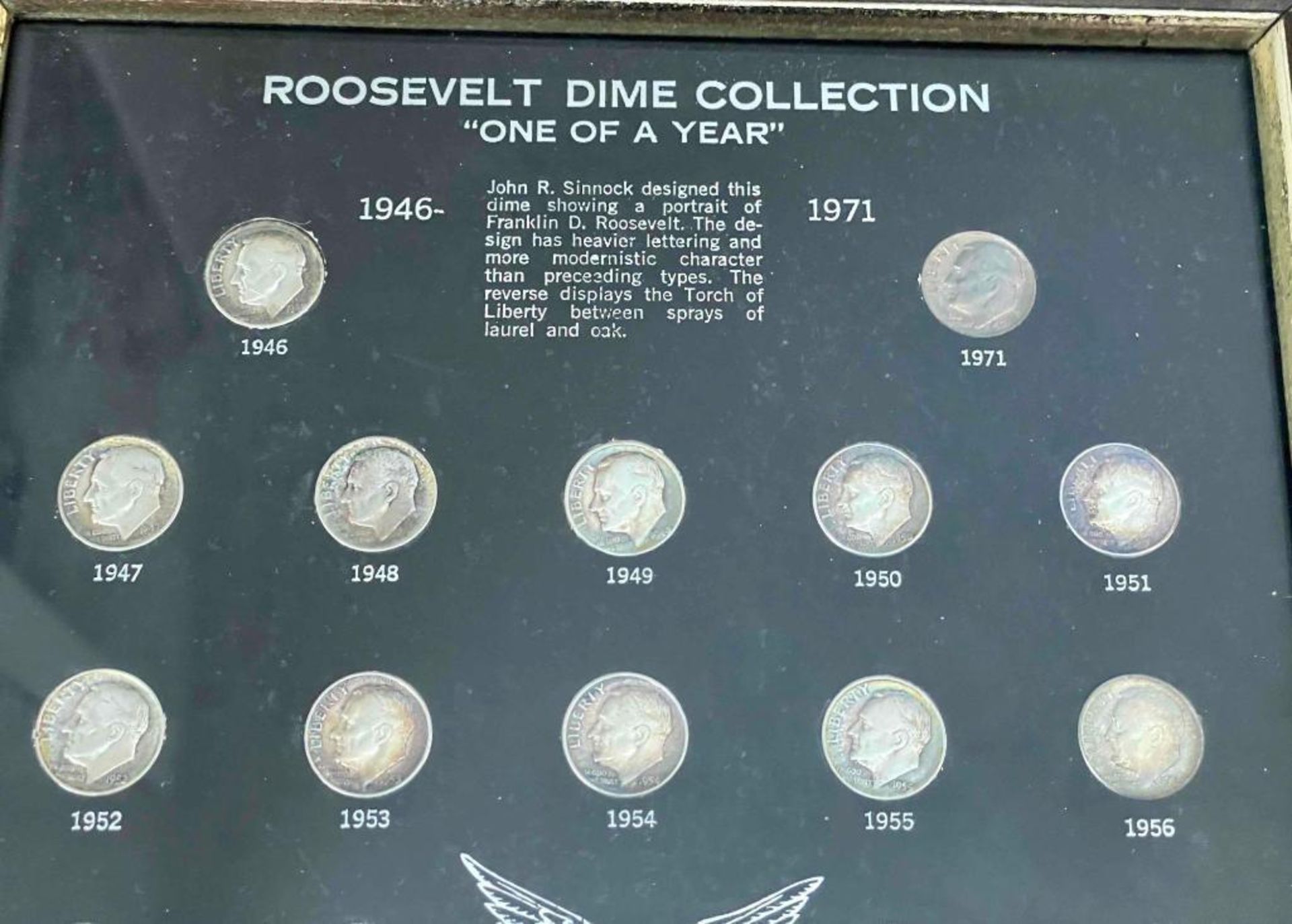 Roosevelt Dime Collection 1946-1971, mostly silver - Image 3 of 5