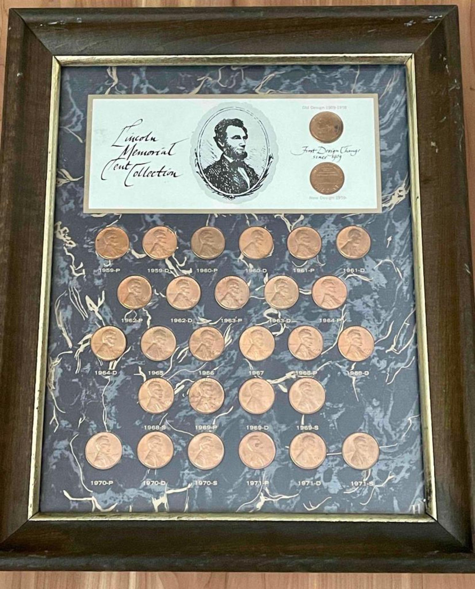 Lincoln Memorial Cent Collection 1959-1971