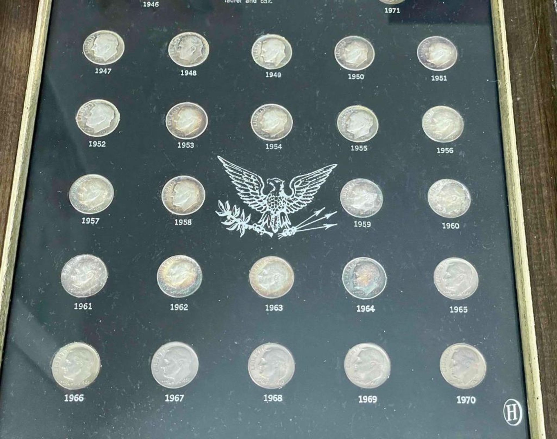 Roosevelt Dime Collection 1946-1971, mostly silver - Image 2 of 5