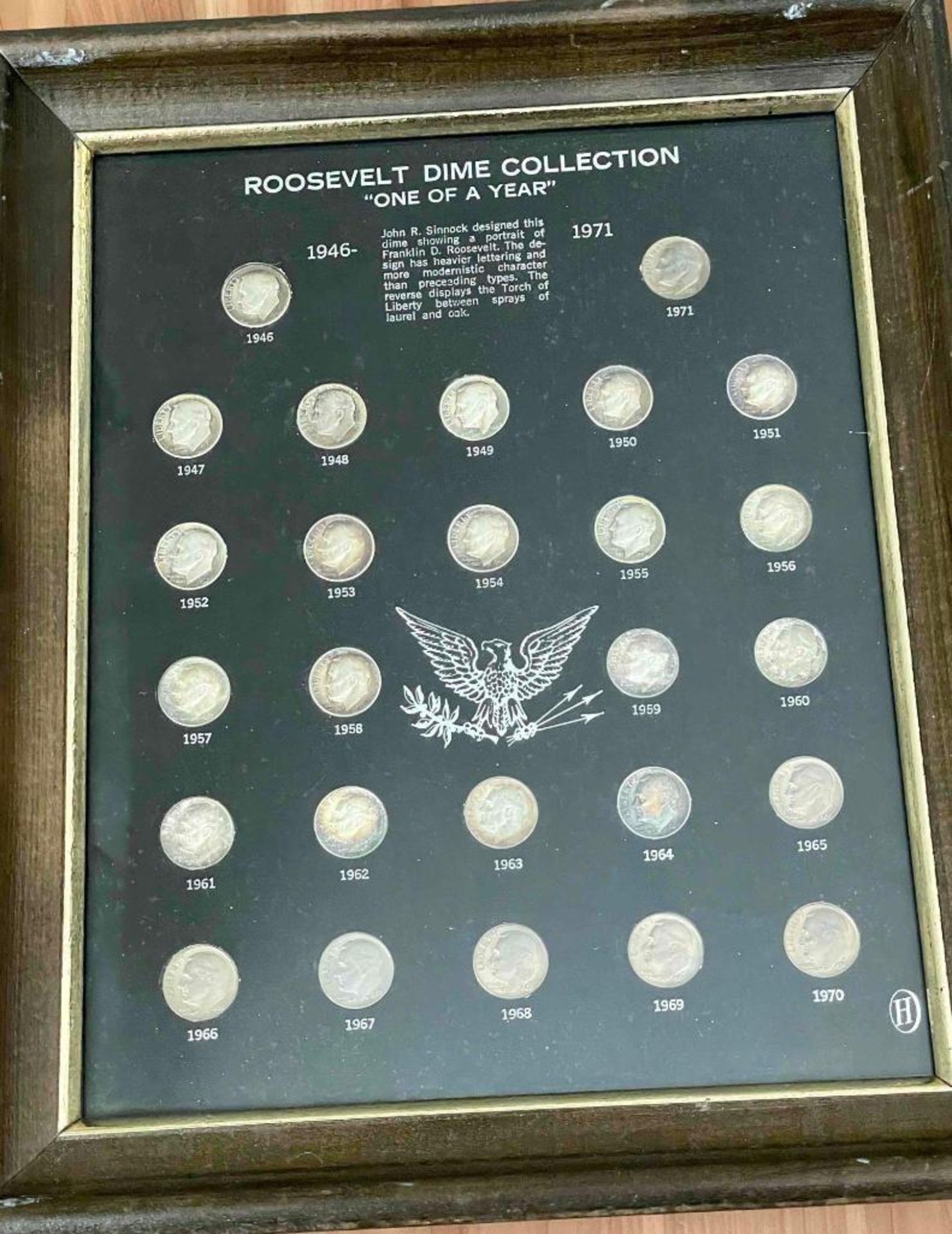 Roosevelt Dime Collection 1946-1971, mostly silver