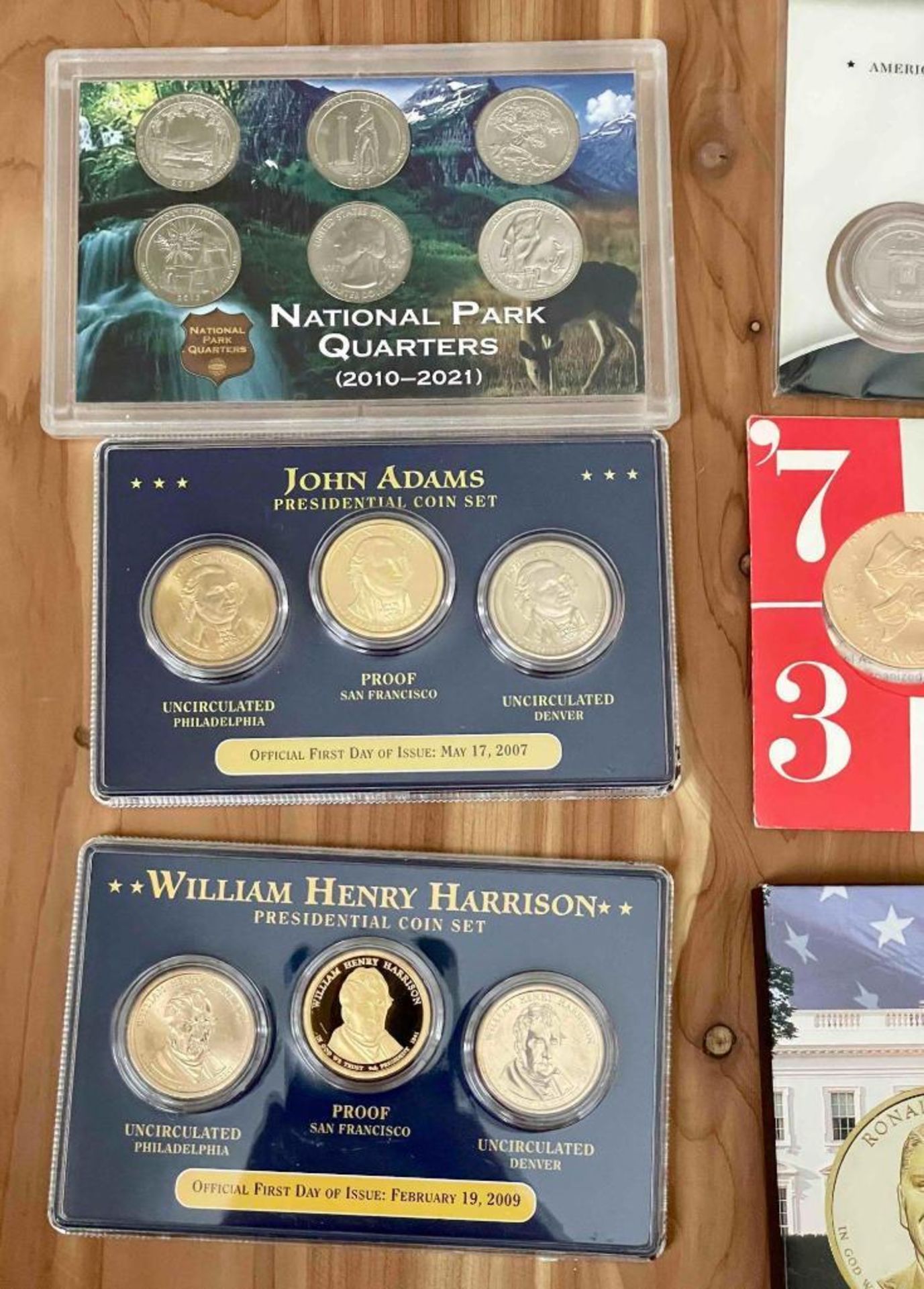 Misc Coins: 1973 Bicentennial Commemorative Medal, Presidential Dollar Series, William Harrison, Joh - Image 2 of 7