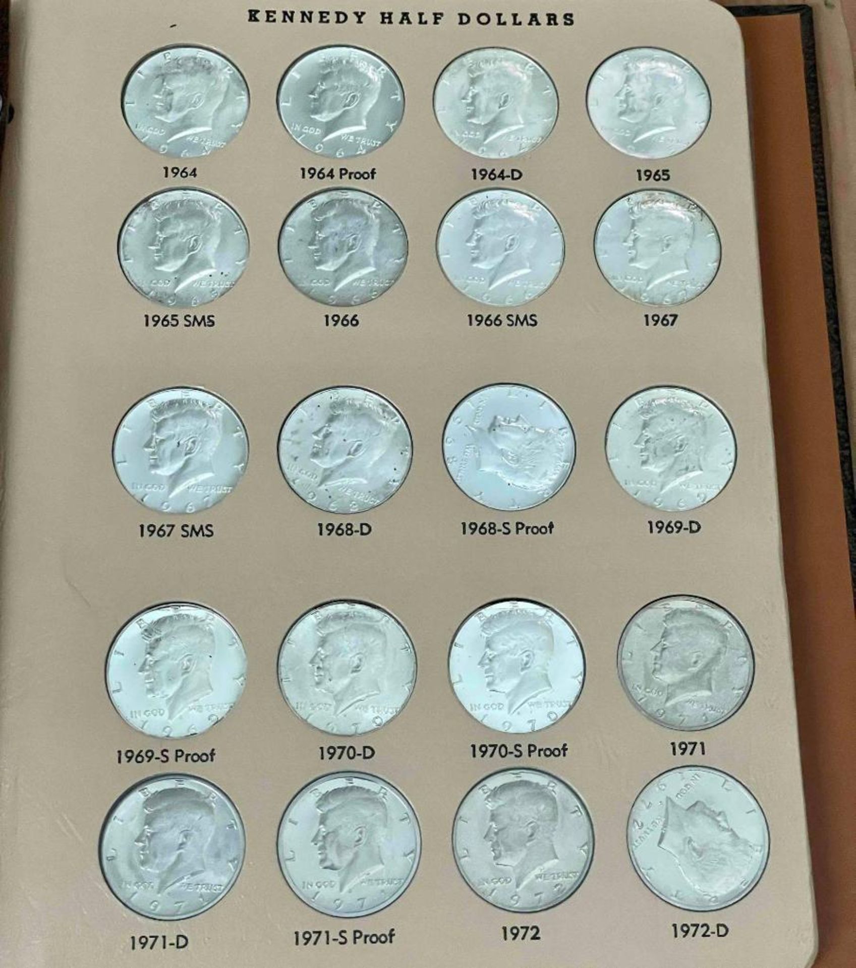 Kennedy Half Dollars 1964-1981, including proofs, silver - Image 2 of 7