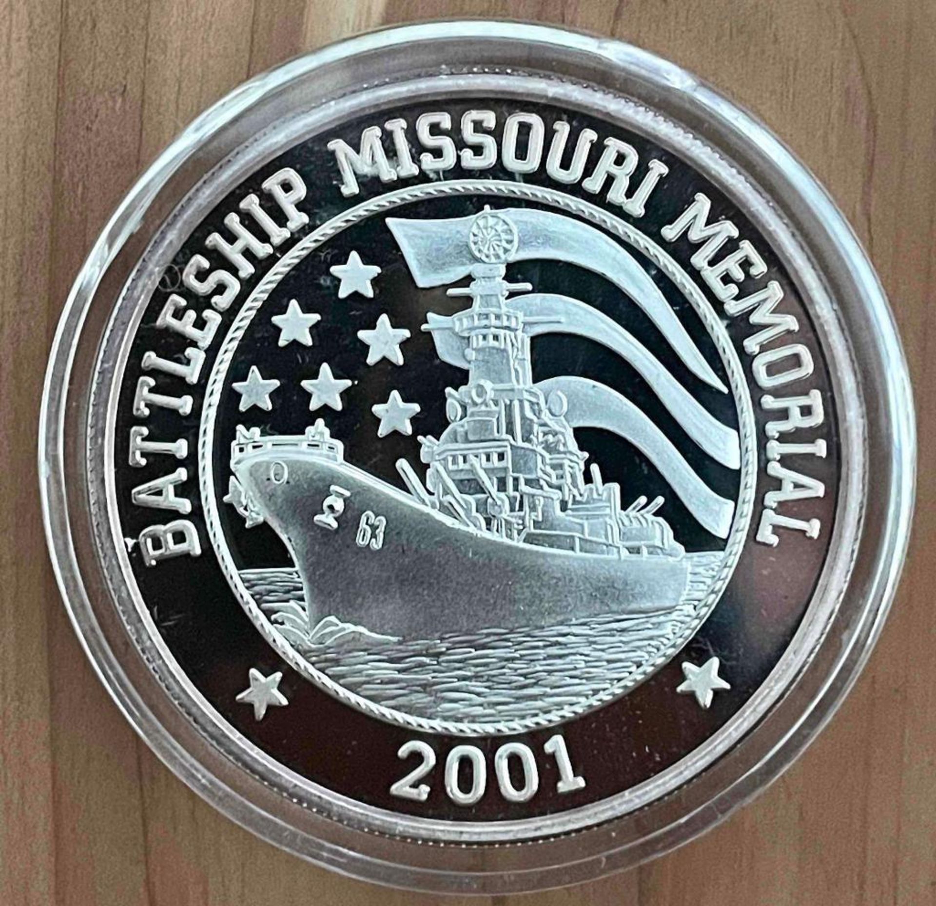 U.S.S Missouri Battleship 1 oz Silver Coin & U.S.S Arizona Memorial 1 oz. silver coin - Image 2 of 9