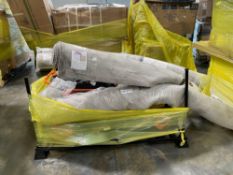 pallet of rugs yard force power equipment mower chargers in
