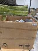 pallet of dishware crystals plates knives and more