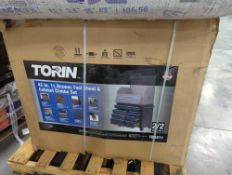 Pallet- Fiber Insulation, Torin 42in 11 Drawer Tool chest & Cabinet Combo Set